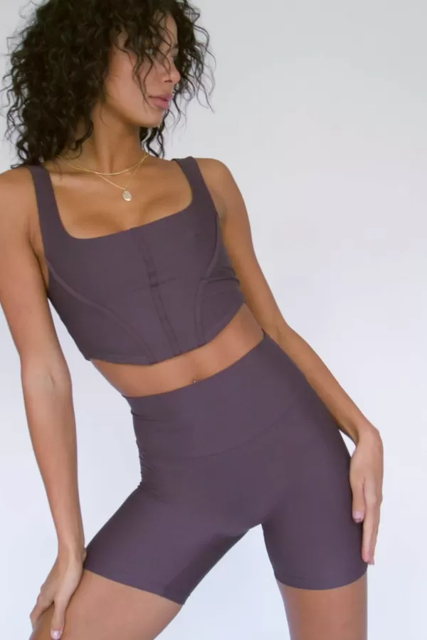 SKATIE Active Tops*Arlo Sports Bra Chocolate