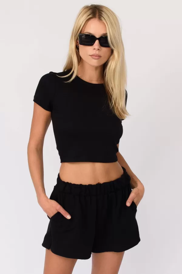 SKATIE Tops*Baby Tee Black