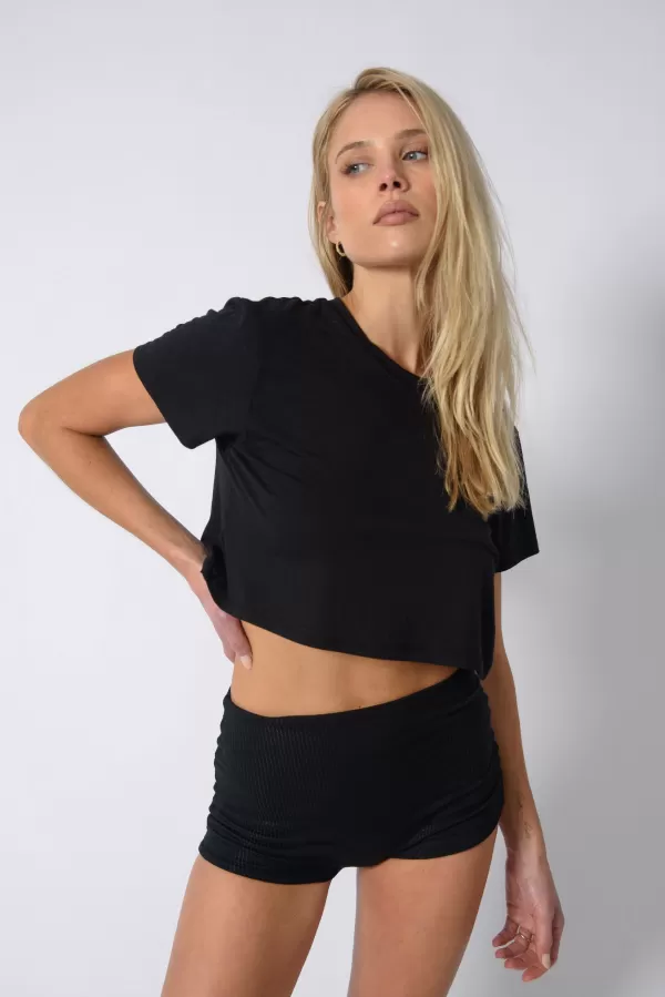 SKATIE Tops*Boyfriend Tee Black