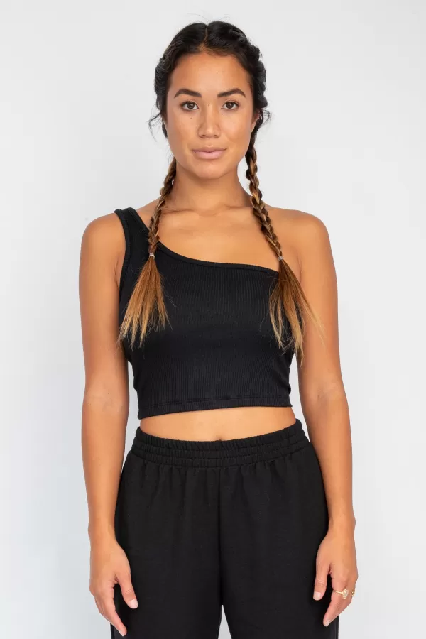 SKATIE Tops*Carrie Crop Black