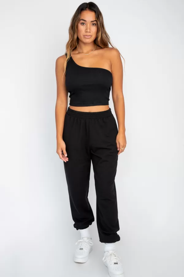 SKATIE Tops*Carrie Crop Black