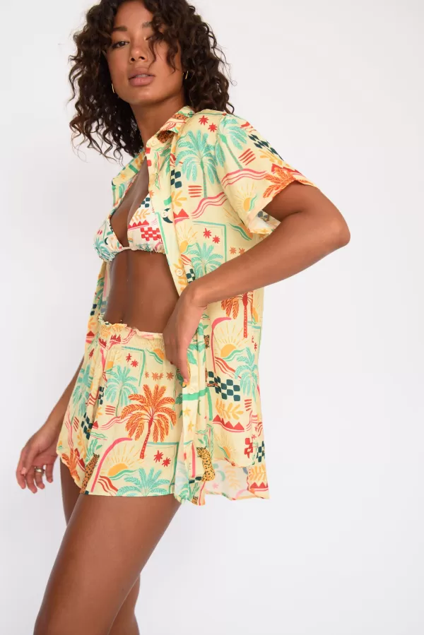 SKATIE Cover-Ups*Chase Button Down Mozambique