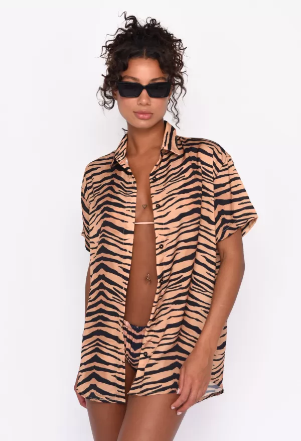 SKATIE Cover-Ups*Chase Button Down Malibu