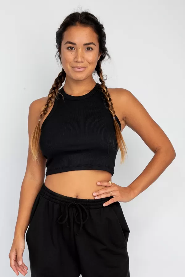 SKATIE Tops*Monica Crop Black