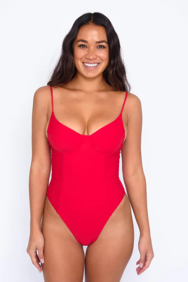 SKATIE One Piece*Rachel - Cherry Baywatch