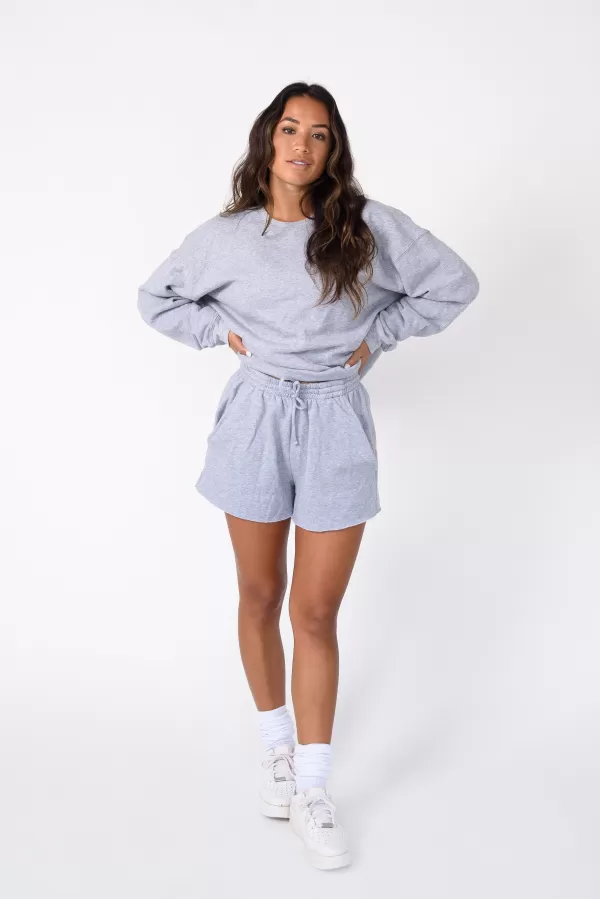 SKATIE Sweats*Ultralux Cooper Shorts Heather