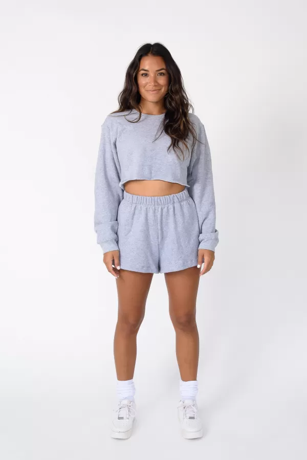 SKATIE Sweats*Ultralux Sawyer Shorts Heather